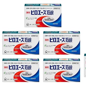 Amazon | ANSIOVON 第一三共ヘルスケア ピロエース石鹸 70g x5個